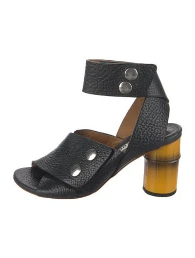 Pre-owned Acne Studios Leather Sandals In Black