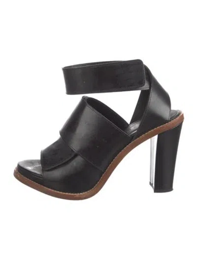 Pre-owned Acne Studios Leather Sandals In Black