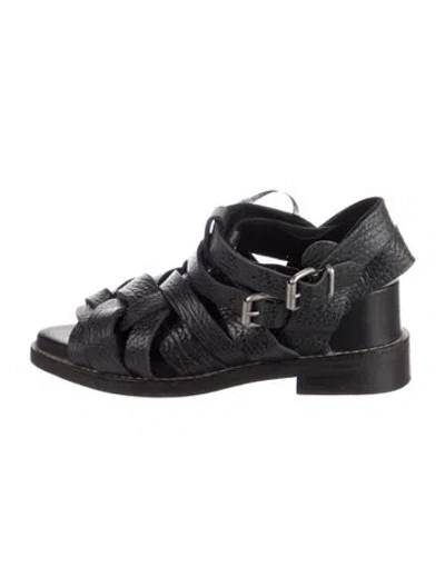 Pre-owned Acne Studios Leather Sandals In Blue