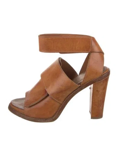 Pre-owned Acne Studios Leather Sandals In Neutral