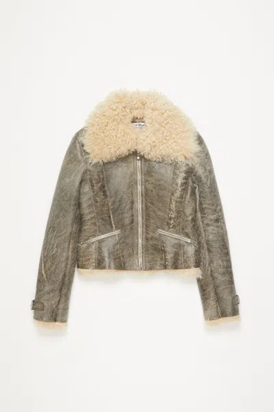 ACNE STUDIOS LEATHER SHEARLING JACKET