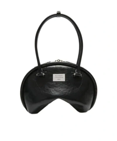 Acne Studios Leather Shoulder Bag In Black