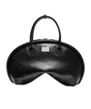 Acne Studios Small Bowlina Leather Shoulder Bag In Black