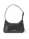 Acne Studios Women Platt Micro Leather Shoulder Bag In Black