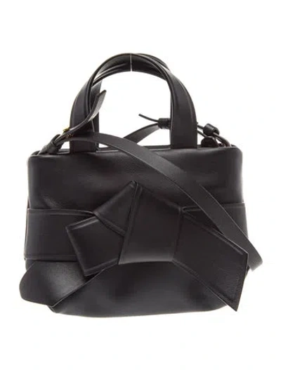Pre-owned Acne Studios Leather Shoulder Bag In Black