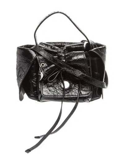 Pre-owned Acne Studios Leather Shoulder Bag In Black