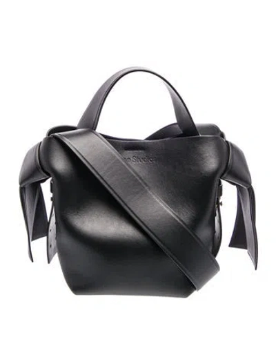 Pre-owned Acne Studios Leather Shoulder Bag In Black