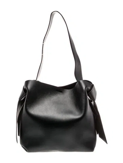 Pre-owned Acne Studios Leather Shoulder Bag In Black