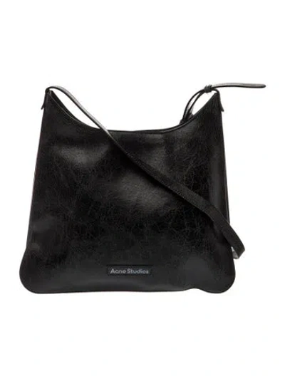 Pre-owned Acne Studios Leather Shoulder Bag In Black