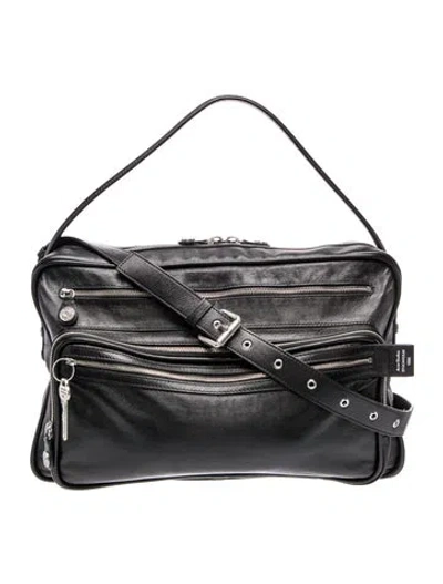Pre-owned Acne Studios Leather Shoulder Bag In Black