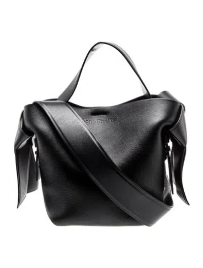 Pre-owned Acne Studios Leather Shoulder Bag In Black