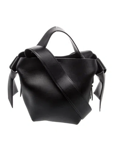 Pre-owned Acne Studios Leather Shoulder Bag In Black