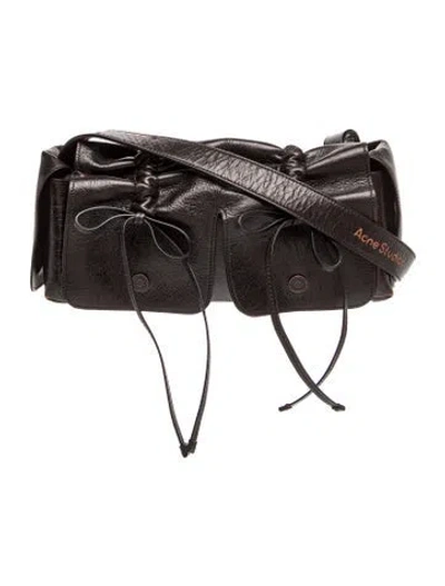 Pre-owned Acne Studios Leather Shoulder Bag In Black