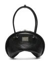 Acne Studios Leather Shoulder Bag In Black