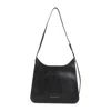 Acne Studios Cracked Leather Shoulder Bag In Black