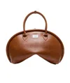 Acne Studios Leather Shoulder Bag In Brown