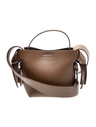 Pre-owned Acne Studios Leather Shoulder Bag In Brown