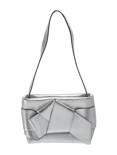 Pre-owned Acne Studios Leather Shoulder Bag In Gray