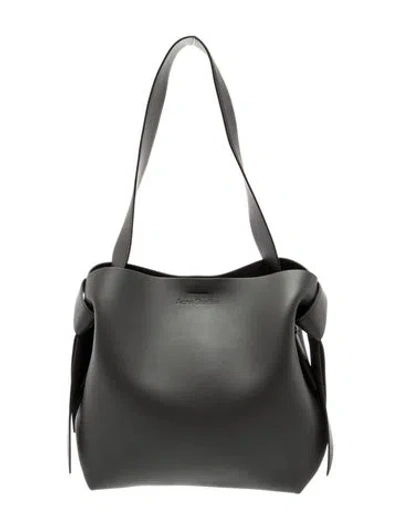 Pre-owned Acne Studios Leather Shoulder Bag In Gray
