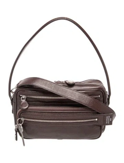 Pre-owned Acne Studios Leather Shoulder Bag In Grey