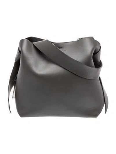 Pre-owned Acne Studios Leather Shoulder Bag In Grey