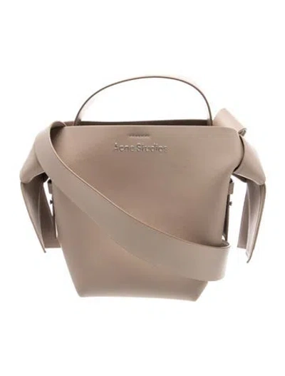 Pre-owned Acne Studios Leather Shoulder Bag In Neutrals