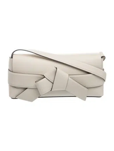 Pre-owned Acne Studios Leather Shoulder Bag In Neutrals