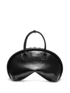 Acne Studios Leather Shoulder Bag In Schwarz