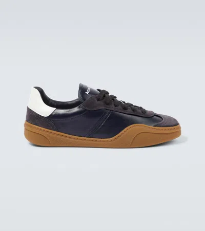 Acne Studios Leather Sneakers In Anthracite/grey
