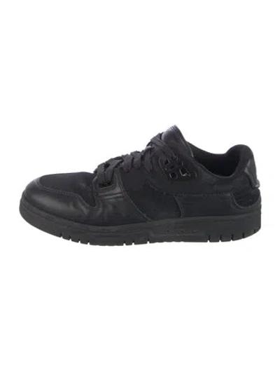 Pre-owned Acne Studios Leather Sneakers In Blue