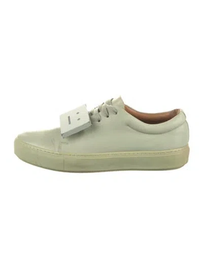 Pre-owned Acne Studios Leather Sneakers In Green