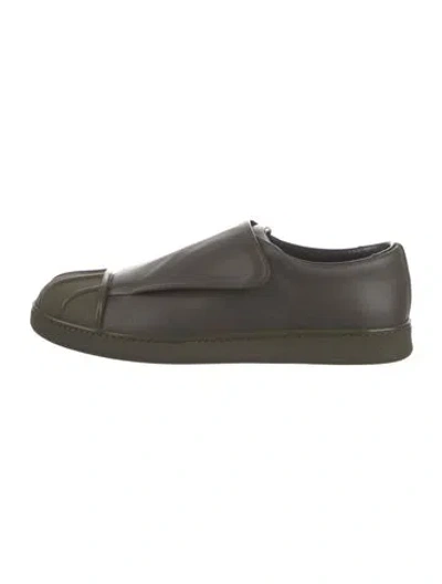Pre-owned Acne Studios Leather Sneakers In Green
