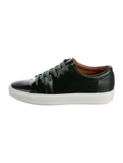 Pre-owned Acne Studios Leather Sneakers In Green
