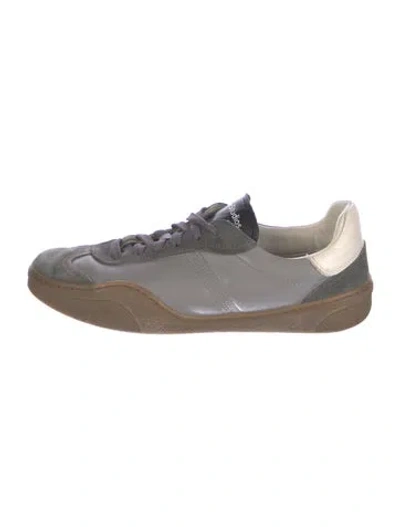 Pre-owned Acne Studios Leather Sneakers In Grey