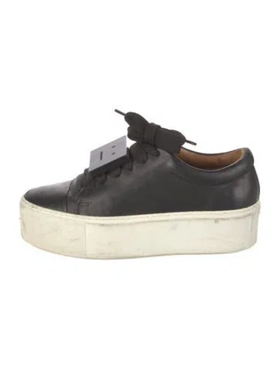 Pre-owned Acne Studios Leather Sneakers In Multi