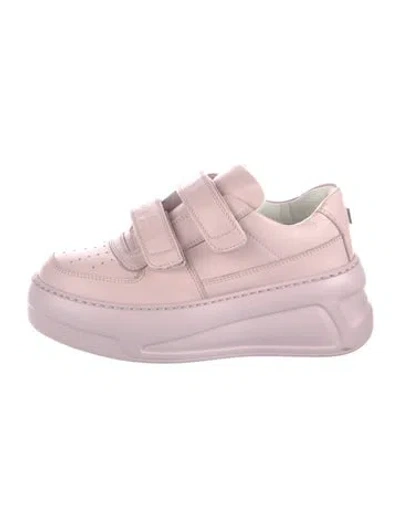 Pre-owned Acne Studios Leather Sneakers In Pink