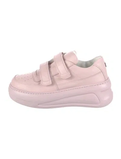Pre-owned Acne Studios Leather Sneakers In Pink