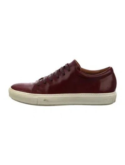 Pre-owned Acne Studios Leather Sneakers In Red