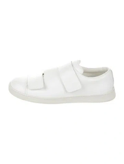 Pre-owned Acne Studios Leather Sneakers In White