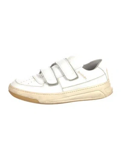 Pre-owned Acne Studios Leather Sneakers In White