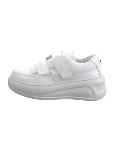 Pre-owned Acne Studios Leather Sneakers In White