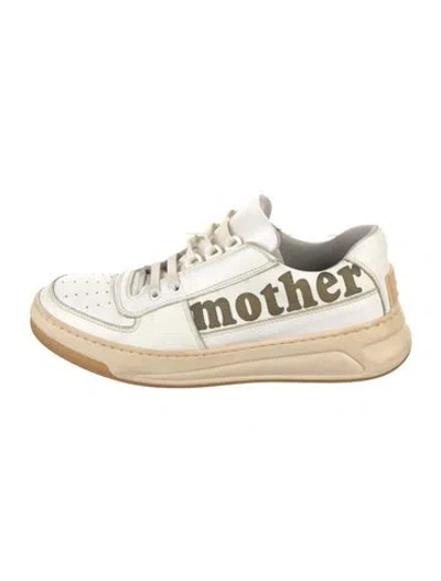 Pre-owned Acne Studios Leather Sneakers In White