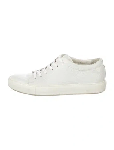 Pre-owned Acne Studios Leather Sneakers In White