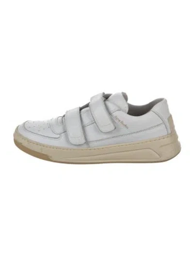 Pre-owned Acne Studios Leather Sneakers In White