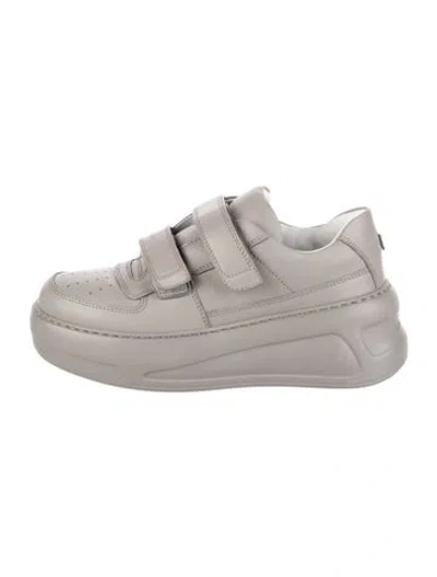 Pre-owned Acne Studios Leather Sneakers In White