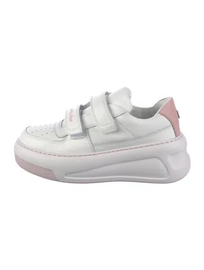 Pre-owned Acne Studios Leather Sneakers In White