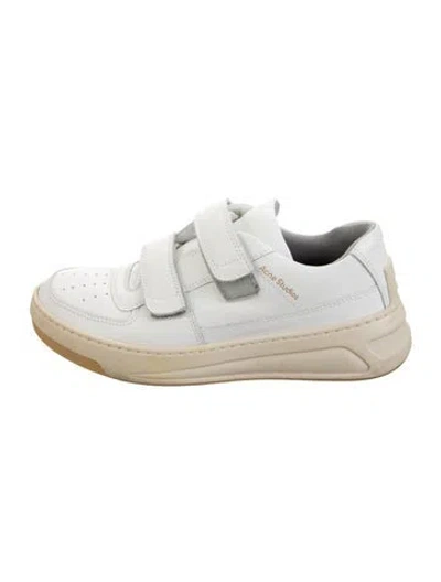 Pre-owned Acne Studios Leather Sneakers In White