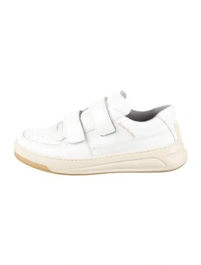 Pre-owned Acne Studios Leather Sneakers In White