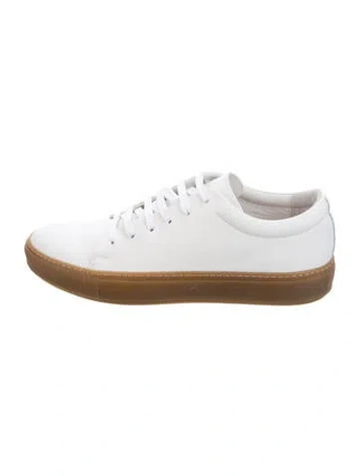 Pre-owned Acne Studios Leather Sneakers In White