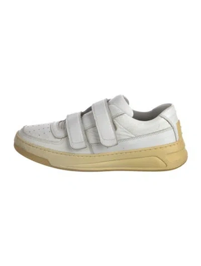 Pre-owned Acne Studios Leather Sneakers In White